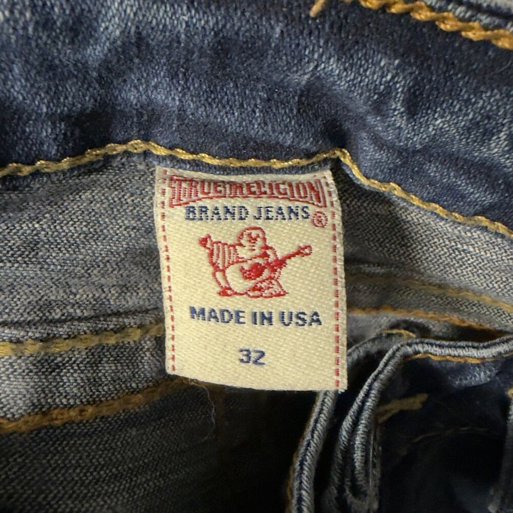 True Religion Low Rise Skinny Jeans Women’s Size 32 Flap Pocket Stitch Y2K FLAW - Picture 11 of 16